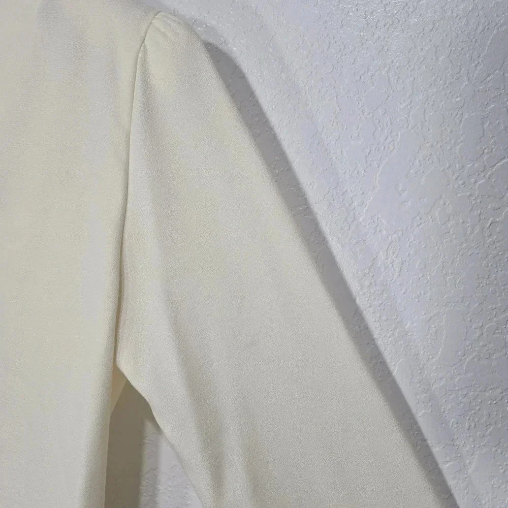 Vintage Alison J. 10 NWT Floral Cream Button Blazer Jacket 80s 90s - Picture 13 of 14